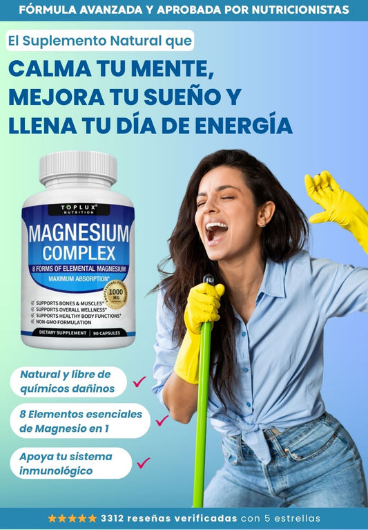 Magnesium Complex - El único complejo 8 en 1 para dormir mejor y vivir con más energía