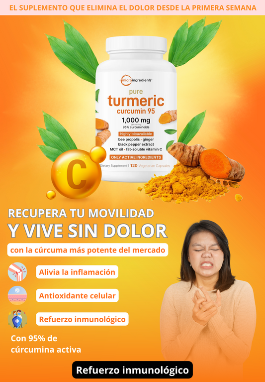 Turmeric Curcumin - El Antiinflamatorio Natural Más Potente
